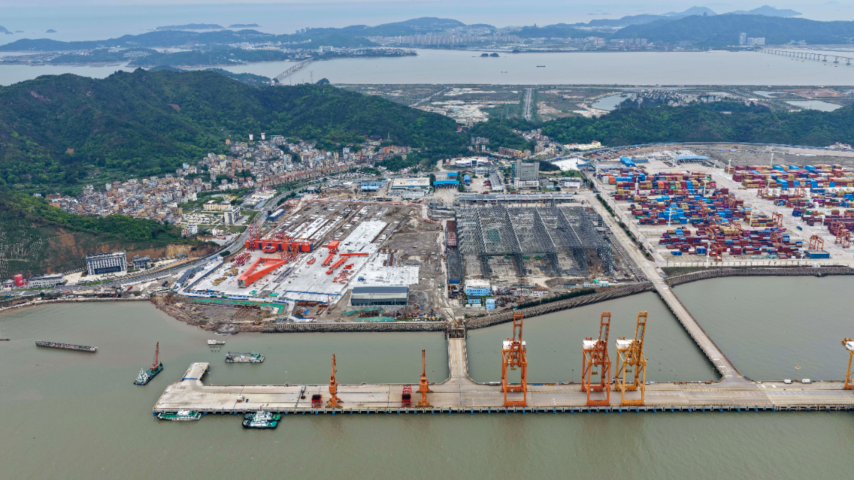 直擊浙江（華東）深遠海風電母港項目建設現場